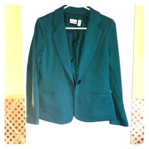 Turquoise Cotton Blazer